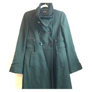 Guess hunter green coat